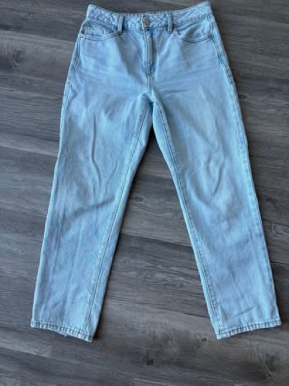 Garage Light Blue Straight Leg Jeans